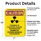 Signmission Radiation & Laser Sign, 10 in H x 7 in W, Vinyl Decal, Rectangle OS-2PACK-CR-D-710-V-10248 - alternate 2